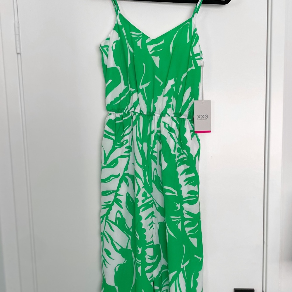 Lilly Pulitzer Green Palm Jumpsuit